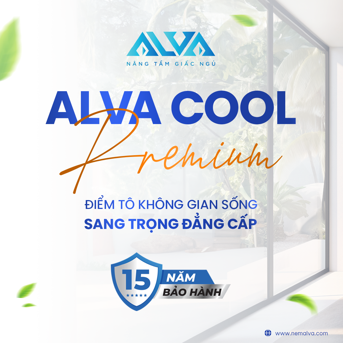 NỆM CAO SU THIÊN NHIÊN ALVA COOL PREMIUM