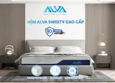 NỆM MEMORY FOAM CAO CẤP ALVA SWEETY