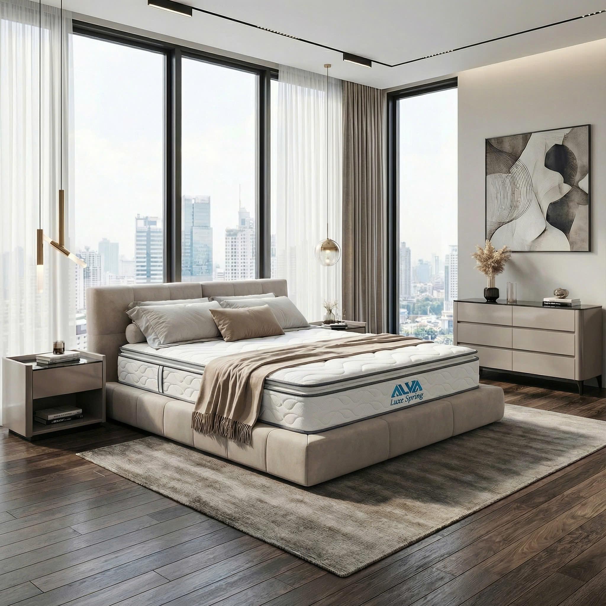 NỆM LÒ XO TÚI ĐỘC LẬP ALVA LUXE SPRING